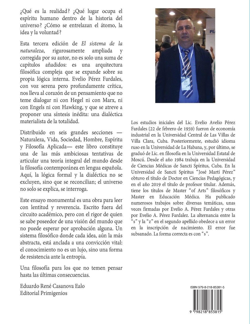 El sistema de la naturaleza. Ensayo de filosofía. Tercera edición