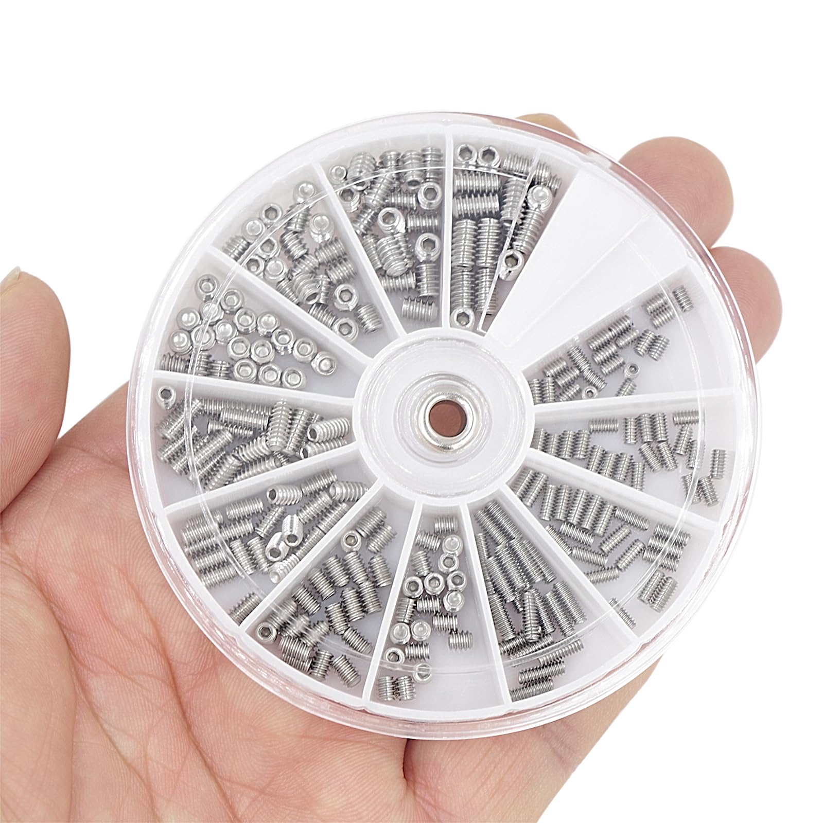 #2-56#4-40#6-32 UNC Edelstahl Innensechskantantrieb Cup Point Set Schrauben Sortiment Kit