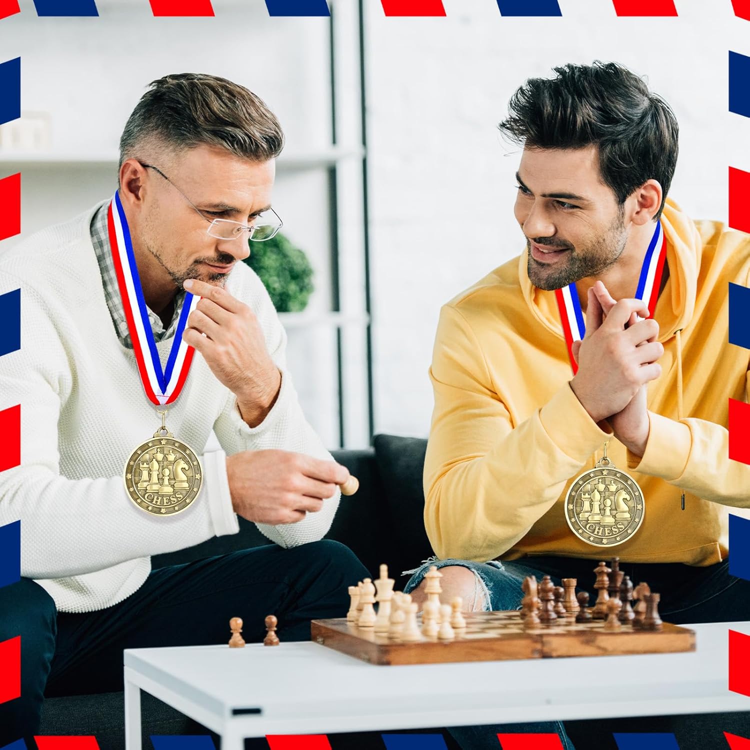 Remuuly 30 Pcs Award Medals Bulk 2'' Gold Trophy Award Winner Metal First Place with Neck Ribbons Award Prize Gift for Tournaments Match Sports Competition Teams Adult