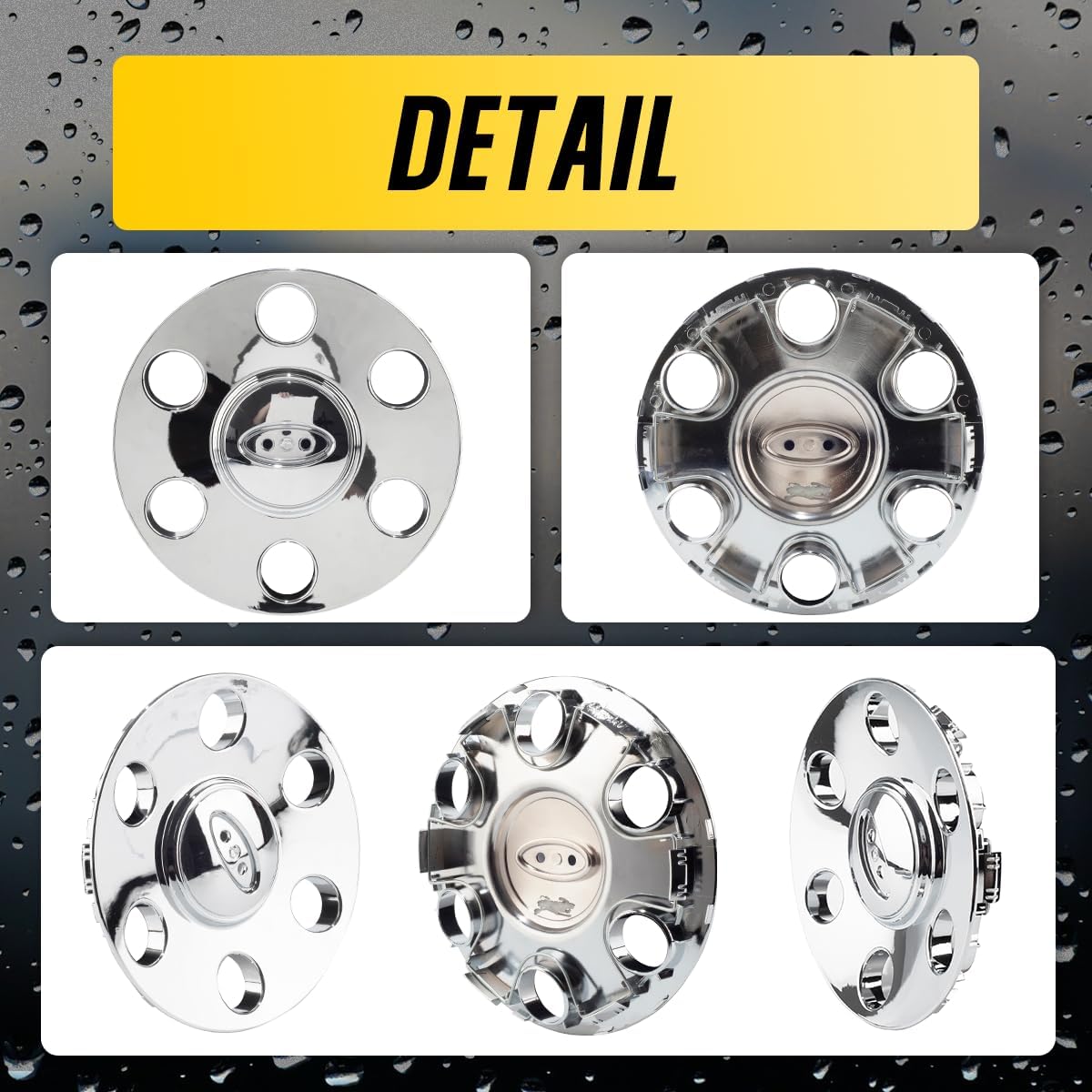 4Pcs Wheel Center Cap for 2009-2014 F150 2010-2014 Expedition Wheel Rim 181.6mm(7.15in) Chrome Hub Cap Wheel Cover
