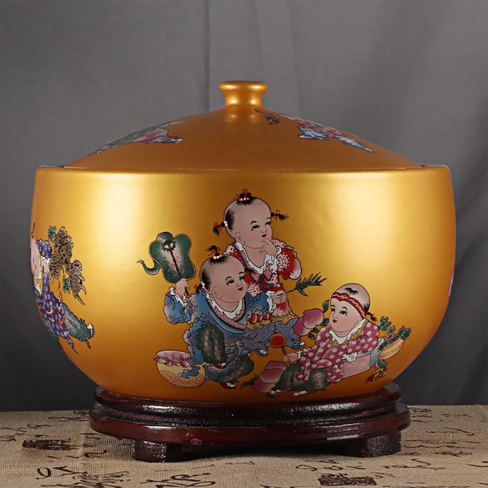 MESCXTY Ceramic Rice Jar Large For Bucket With Lid Container,rice Bucket,rice Storage Bin,rice Container Household Barrel(