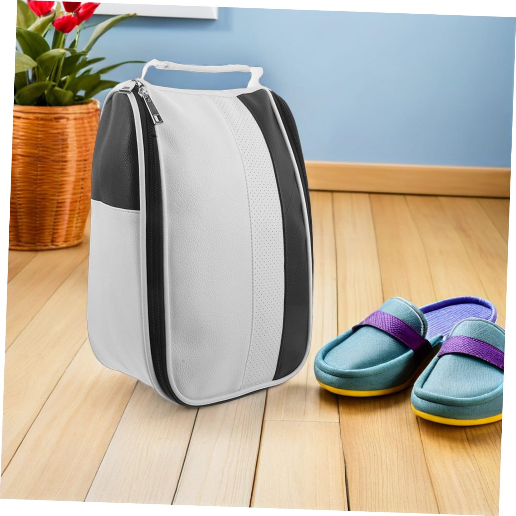Abaodam Borsa Per Scarpe Da Golf Cerniera Organizer Per Scarpe Sportive Per Golf Escursionismo e Corsa Maniglia Tracolla