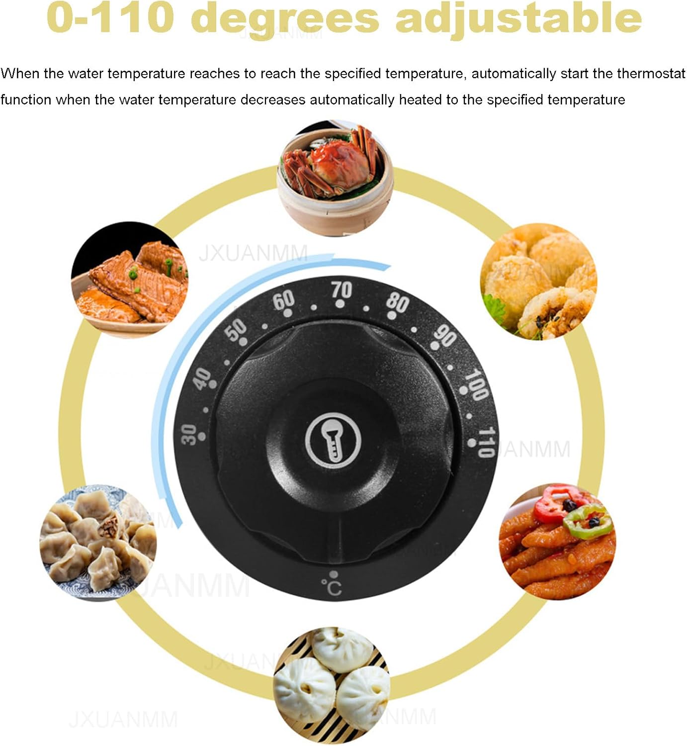 Commercial Electric Steam Cooker, Dim Sum Electric Steam Cooker, Dry Boil Alarm Independent Water Supply Device,4holes (6holes)