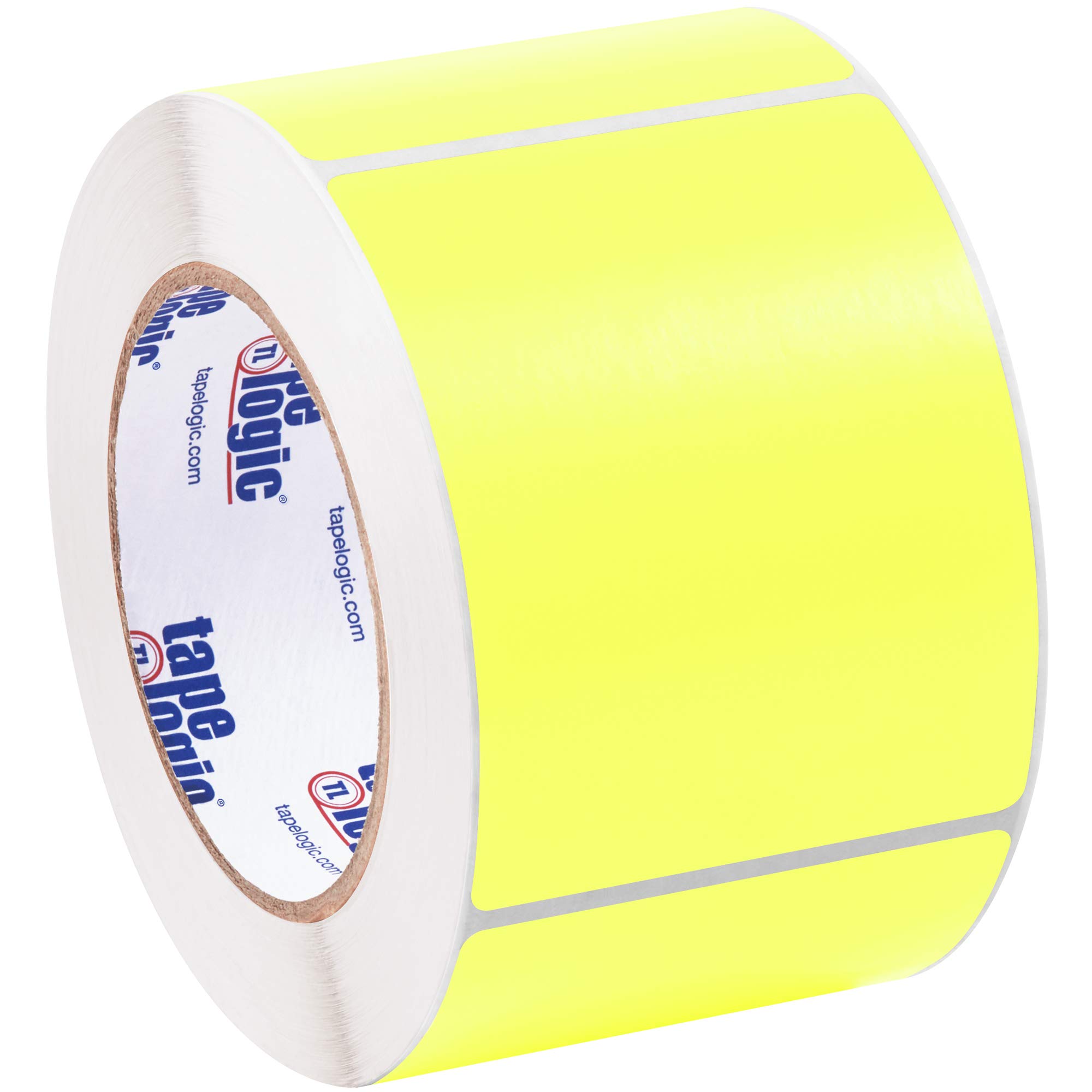 SHPDL631L - Étiquettes rectangulaires Jaune Fluo Inventaire 2 3/4 x 4