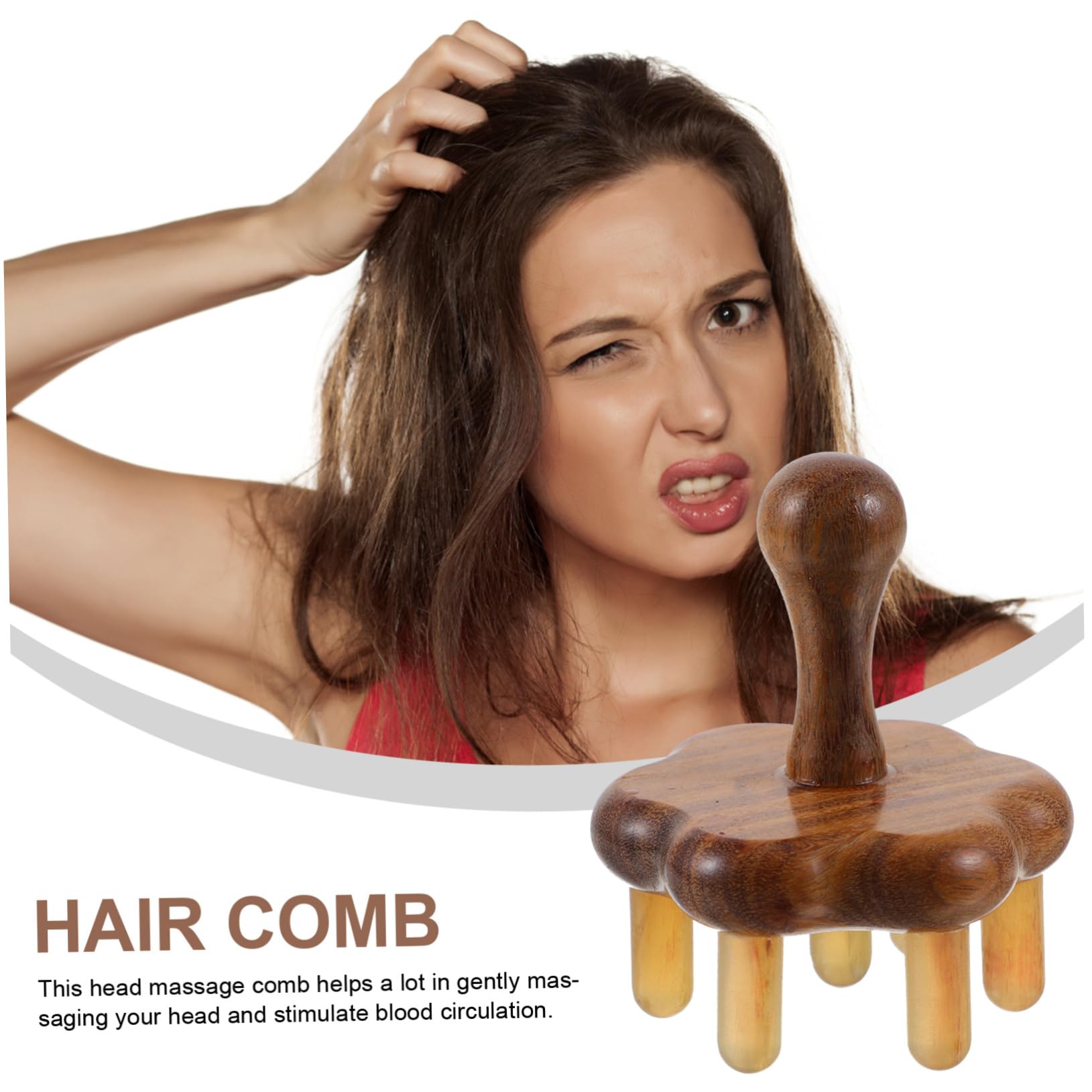 FRCOLOR 1pc Massage Comb Hand Held Massager Massagers Handheld Hair Washer Scrubber Hair Scalp Massager Brush Face Head Massager Home Massager Handheld Acupoint Massager Hair Comb Boutique