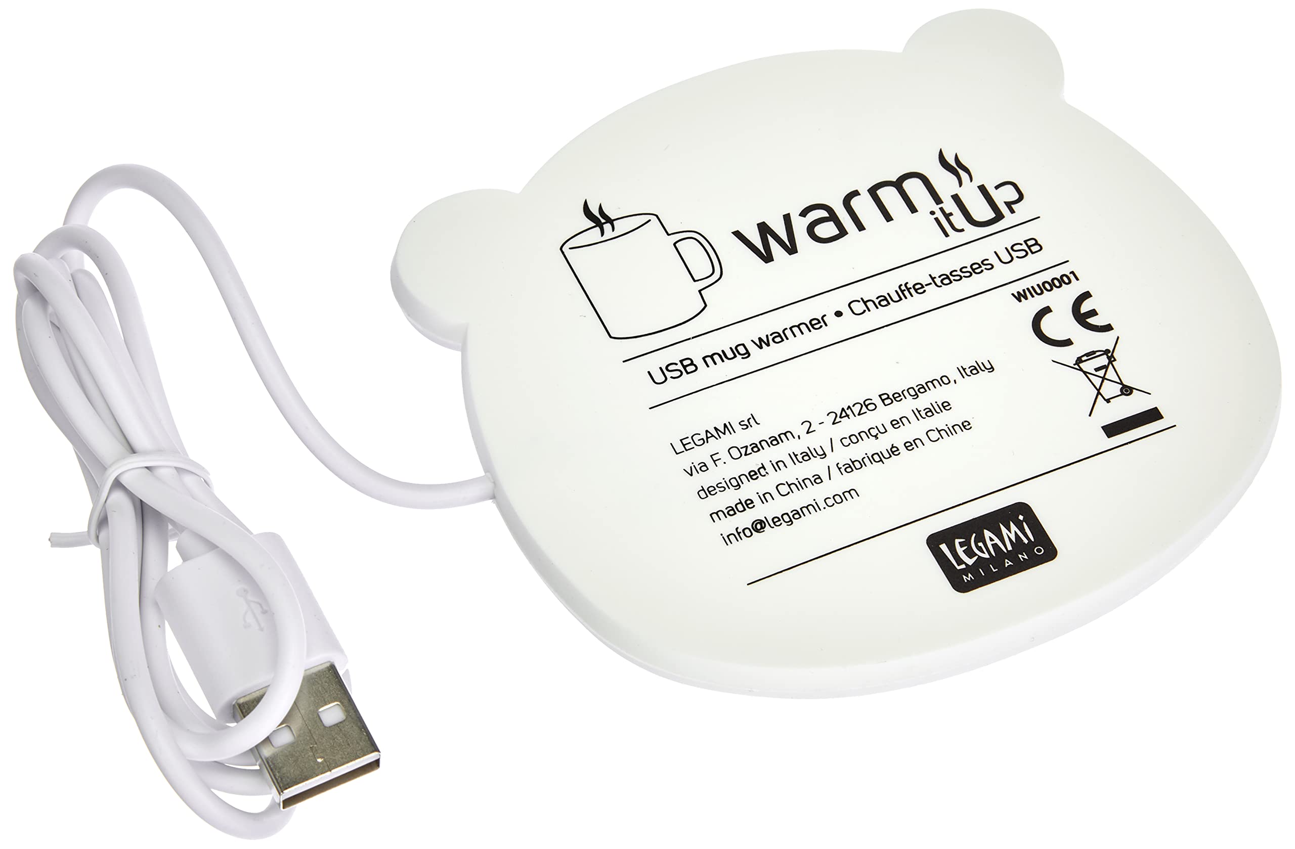 Legami Warm It Up - Calentador de tazas, diseño de oso panda