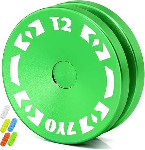 Miniatura 15 de T2 Looping Yoyo para niños, sensible principiante Yoyo profesional 2A Loop Yo yo para nivel de entrada + 5 cuerdas adicionales (negro)