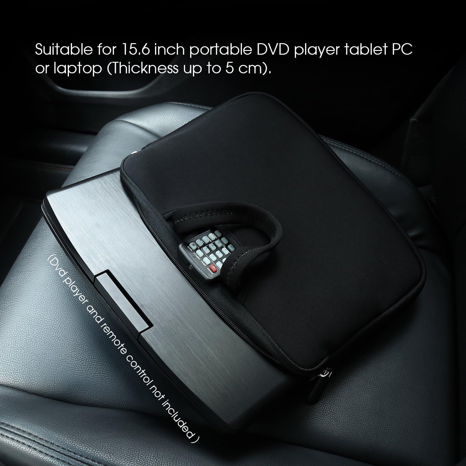 NAVISKAUTO 15,6 Zoll Nylon Handtasche für Auto DVD Player, tragbaren DVD-Player, Laptop, Tablet Tragetasche