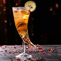 Vista 3 de Firlar Vaso de cóctel en forma de luna, copa creativa de luna, copa de vino de cóctel, copa de vino, copas de martini para cenas, bodas, bares