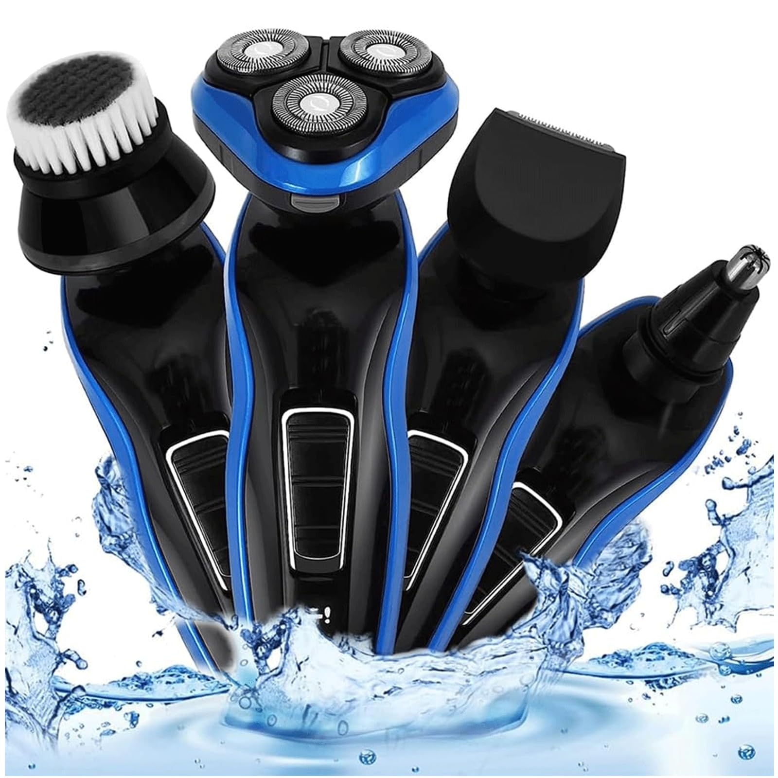 Sponsored Ad – Men's Electric Shavers,4 In 1 Electric Razors For Men,USB Charging Waterproof Portable Electric Razor,Cordless Electric Face Shaving Rotary Shaver Nose Hair Beard Trimmer