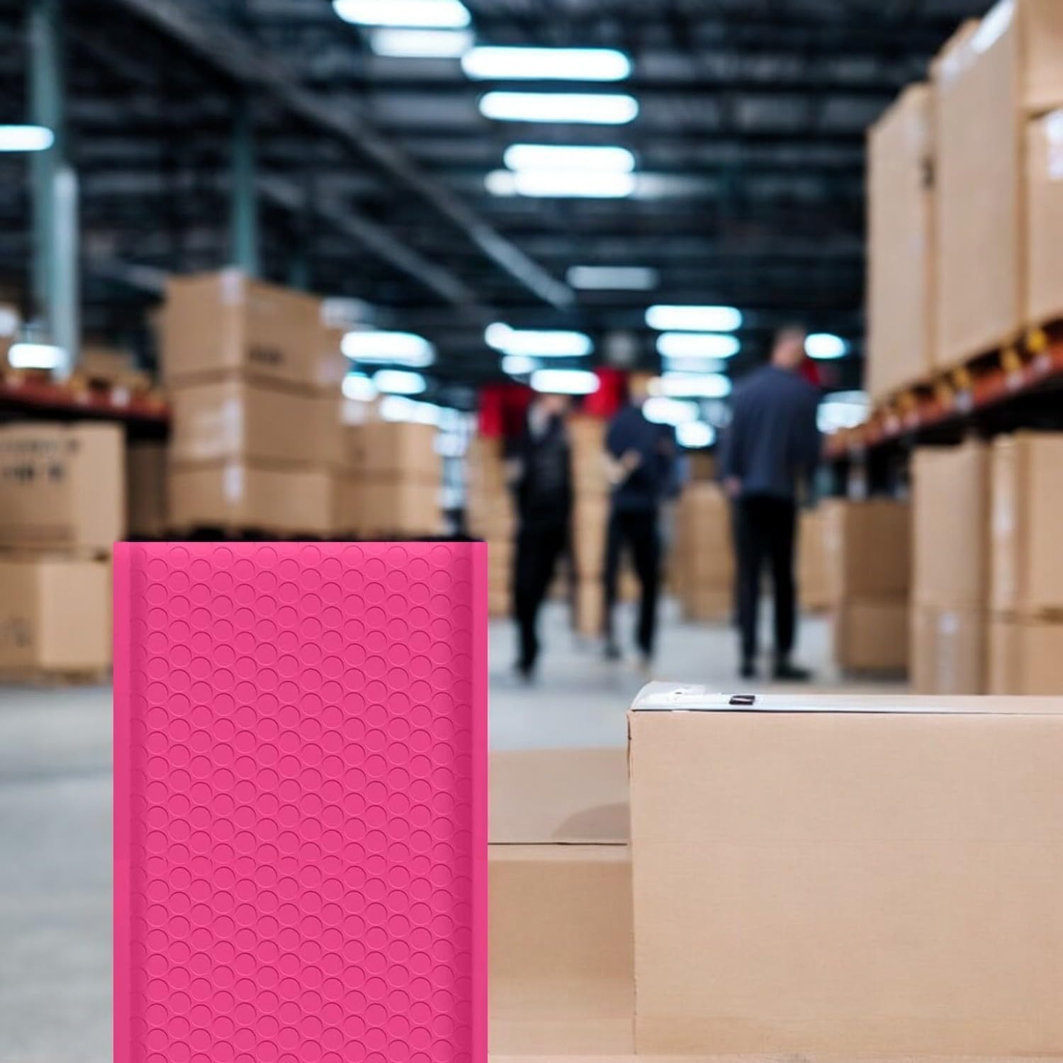 iMBAPrice Paquete de 100 sobres acolchados de burbujas de polietileno autosellantes de color rosa intenso #2 (8.5 x 12 pulgadas) (100 bolsas en total)