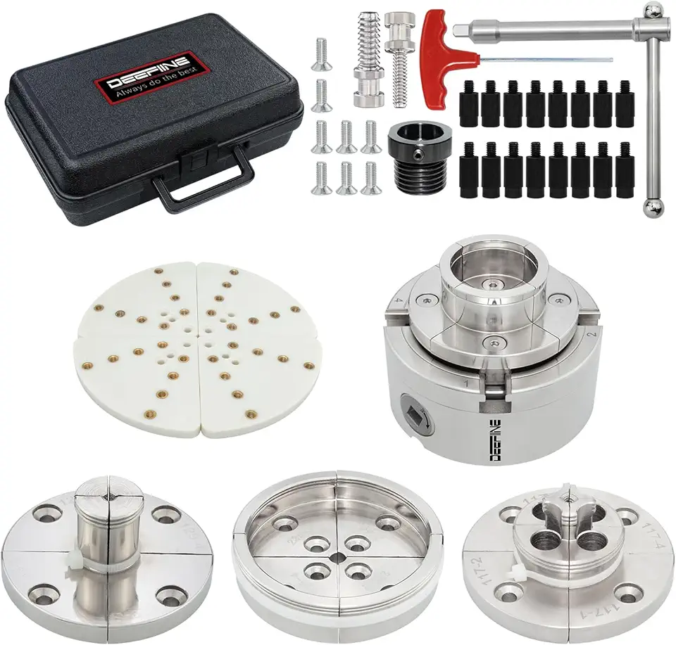 4-inch 4-Jaw Chuck with one and a quarter inch Thread