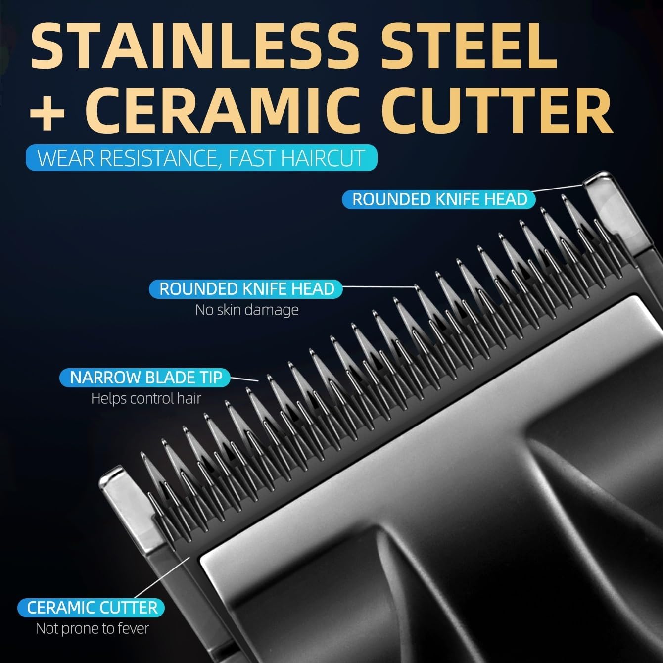 Hair for Men Men's Electric Clipper USB Rechargeable 0mm Gapped Carving Cordless TrHair Cutting Machine