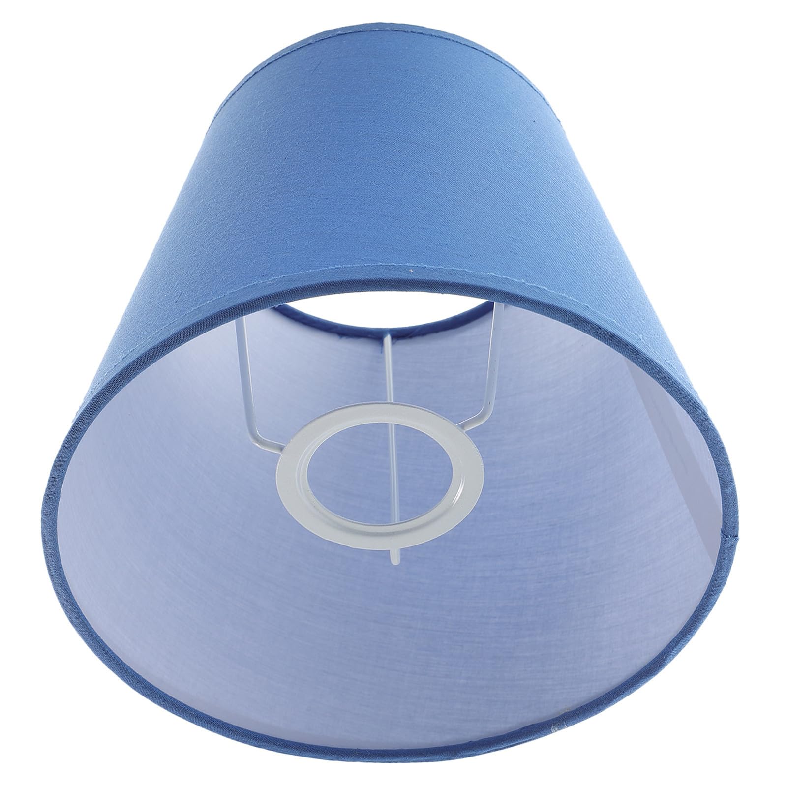 Paralume per Lampada da Tavolo e Sospensione E27 di Lino Azzurro Copertura Leggera a Forma Cilindrica per Soggiorno Camera da Letto e Ufficio Design Moderno e Luce Morbida