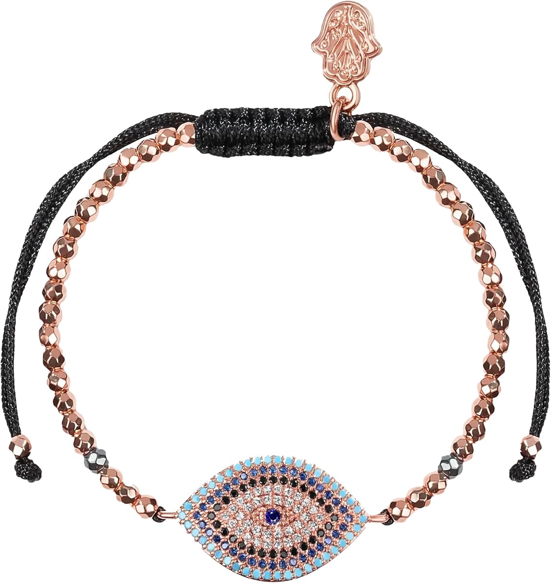 KARMA AND LUCK Walk with Integrity Hematite Bracelet, 5.5" | Gold-Plated Brass with Hematite Beads for Grounding & Strength, Handmade in Southeast Asia