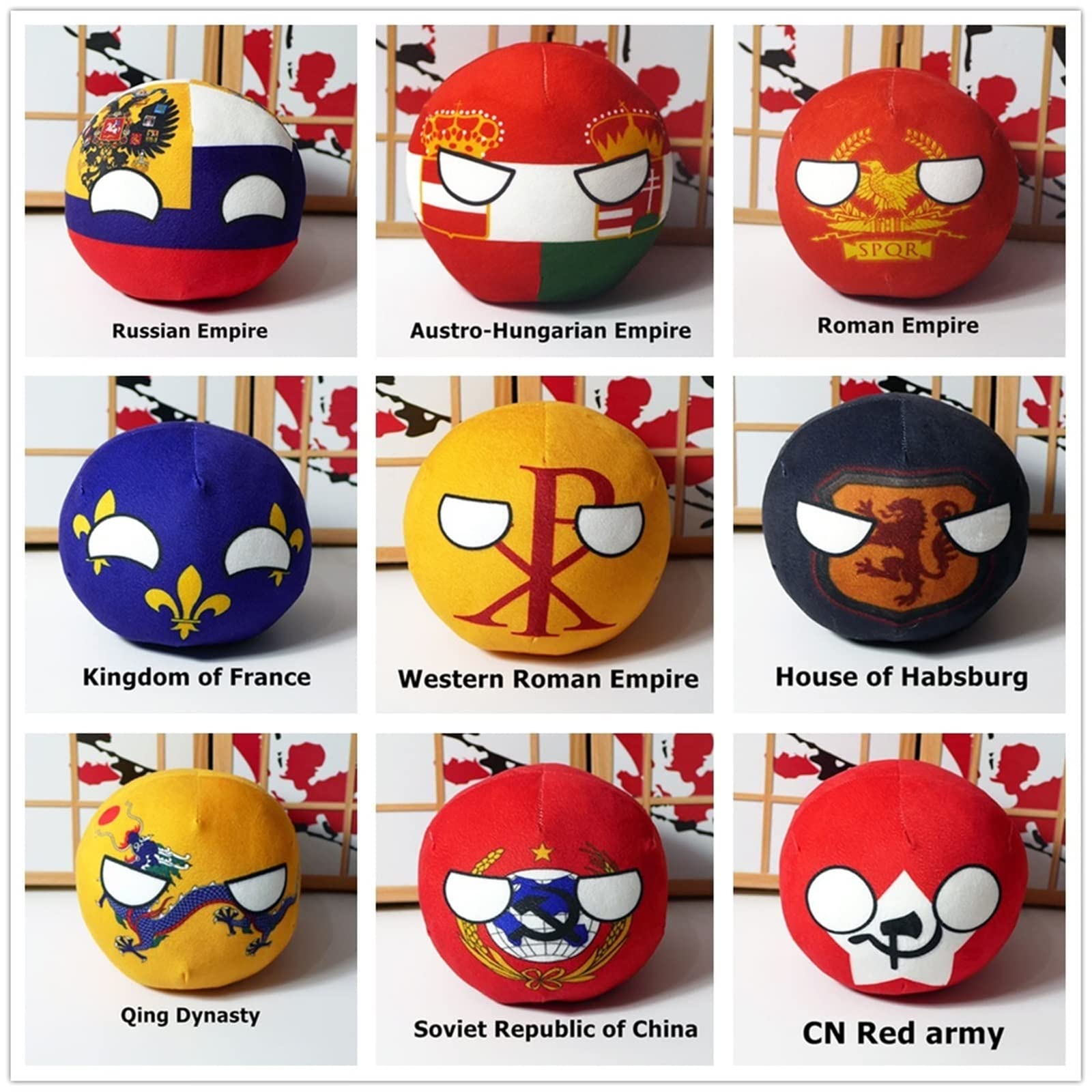 Polandball Plush Doll Countryball USSR USA France Russia UK Japan