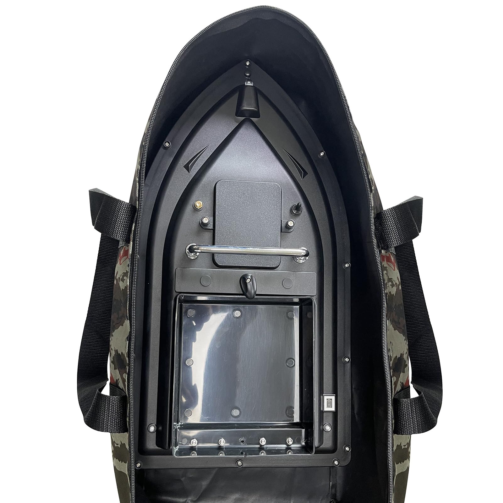 Kavolet Bote de Cebo de Pesca de 500 m, Barco alimentador teledirigido, Bote de Cebo GPS, Carga de 2 kg, Barco de Cebo con Gran depósito de Cebo, Barco de Cebo automático, batería Recargable de 10000