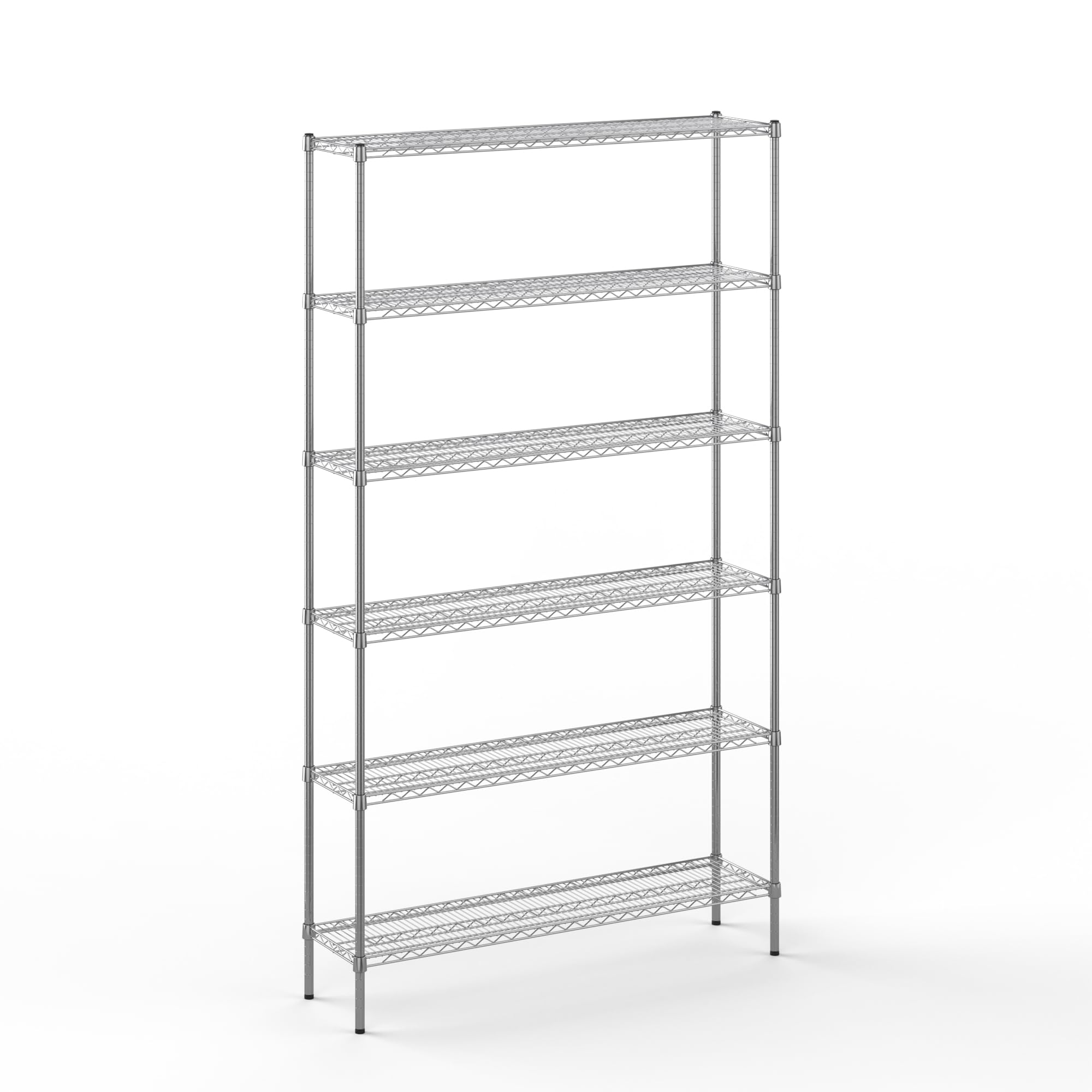 14" Deep x 54" Wide x 96" Height Wire Shelving Kit | 6-Tier | NSF Commercial Storage Rack Unit