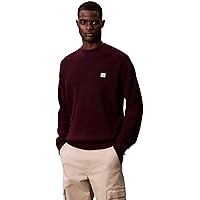 Calvin Klein LS Ez Cotton Waffle CRWNK Swtr 9 LV04RD313G Maglioni da Uomo