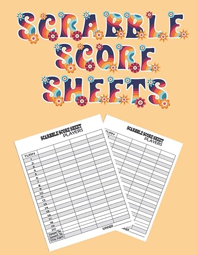Scrabble Score Sheets 119 Score Sheets for Scrabble Game, Scrabble Game Kit Book, Scoring Sheet For Scrabble Players, Score Keeper Notebook Scrabble