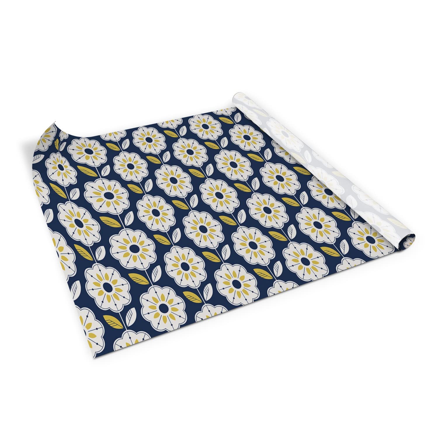Vinilo para muebles de 100x50cm con diseño floral nórdico para forrar cajoneras y estanterías