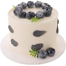 Zerodeko Faux Birthday Cake 4 Inch Simulation Cake Model for Table Decoration Supplies Display Photo Shoots Artificial Dessert Props