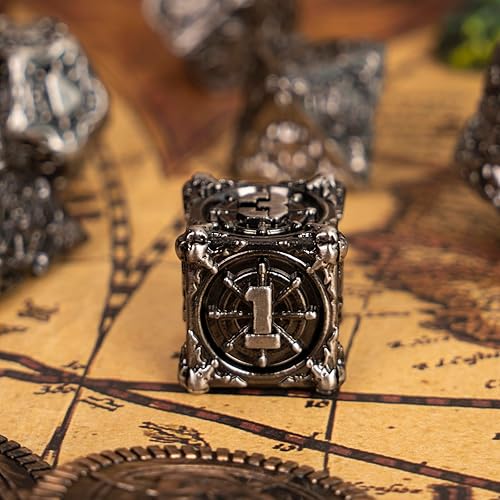 Miniatura 2 de Surpass DND - Juego de dados poliédricos, juego de dados de metal d20, juego de dados de d&d, juegos de mesa, dados para juegos de rol para