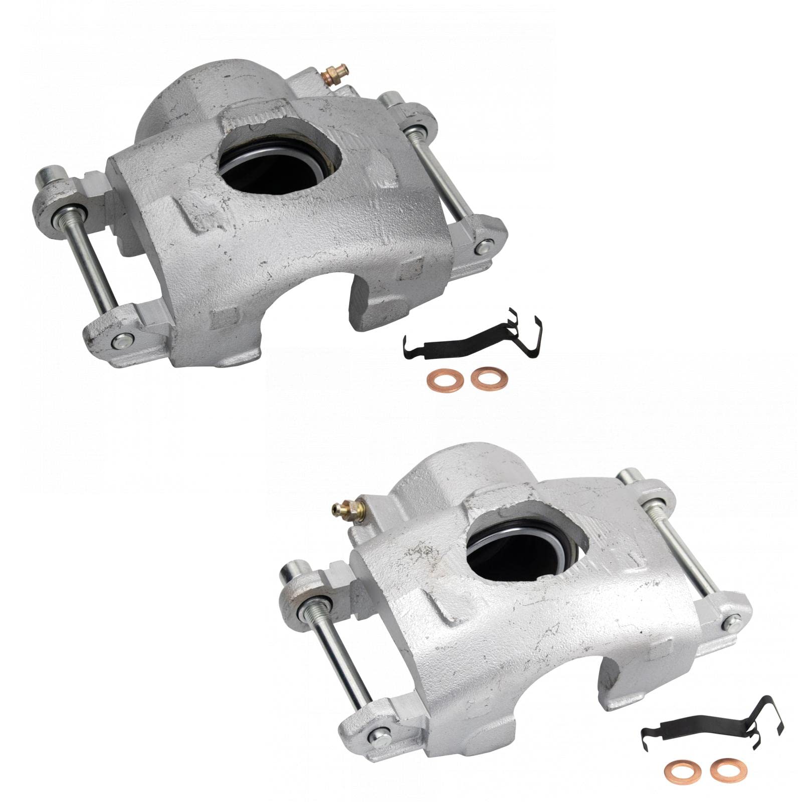 New Front Disc Brake Caliper with Hardware LH & RH Side Set Compatible with 1978-2002 Chevy Astro C10 Fits For GMC C1500 Truck Oldsmobile Omega Pontiac Bonneville Cadillac Brougham, for CLA35422