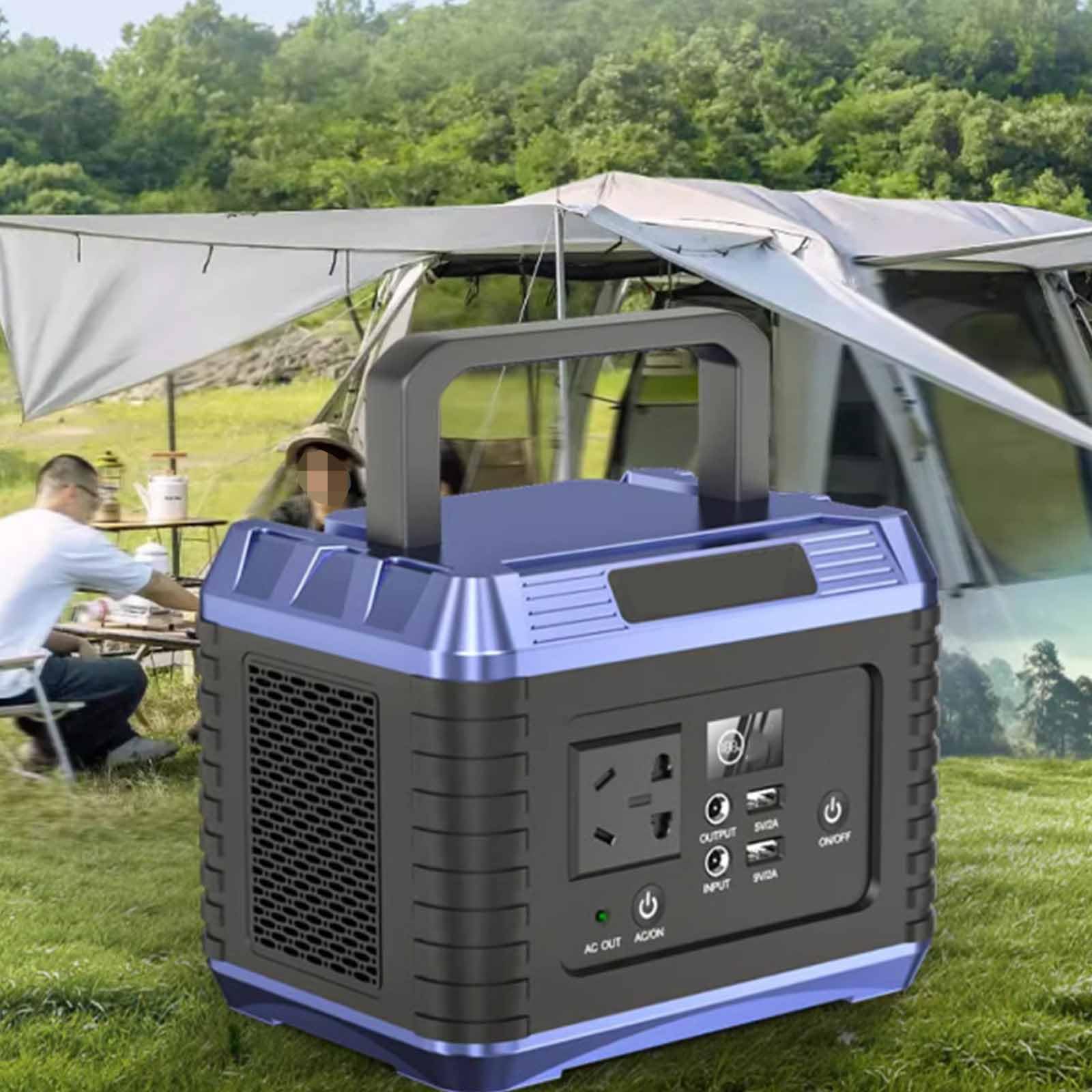 Generador de Pantalla Digital para Acampar al Aire Libre, 220 V, portátil, para emergencias en vehículos recreativos, Compacto y fácil de almacenar para Cargar Relojes.