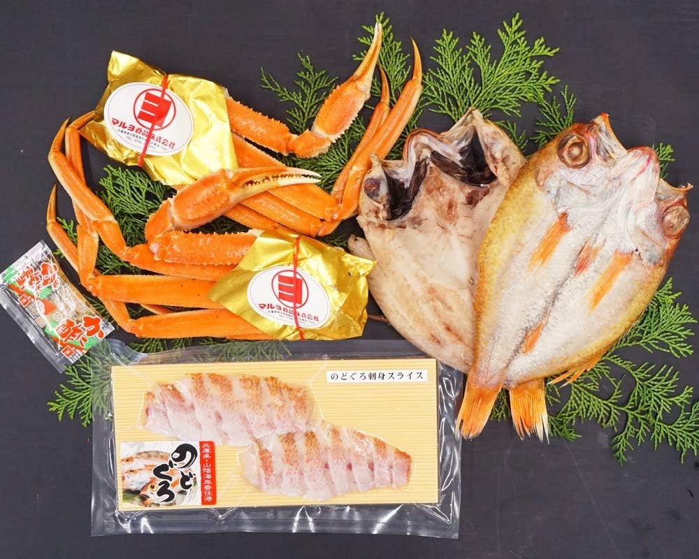 Amazon 遅れてごめんね 父の日ギフト 海の恵 プチ贅沢な父の日セットb ゆでずわいかに 肩 のどぐろ刺身 のどぐろ一夜干0ｇ メイドインたんたん カニ 通販