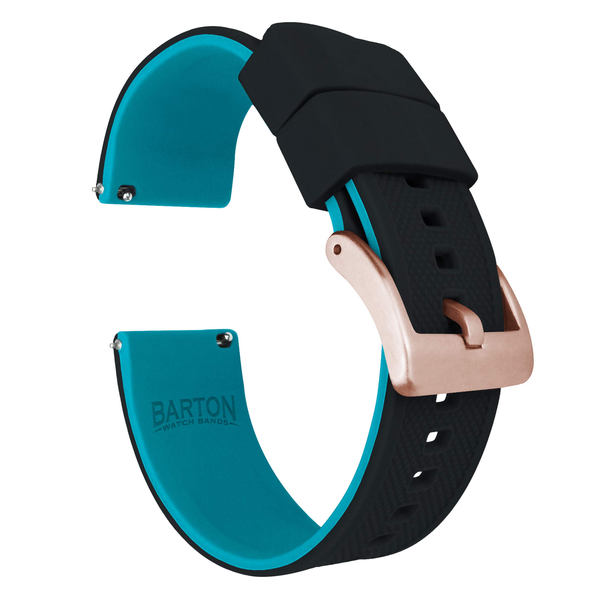 BARTON Elite Silicone Watch Bands - Gold Buckle Quick Release