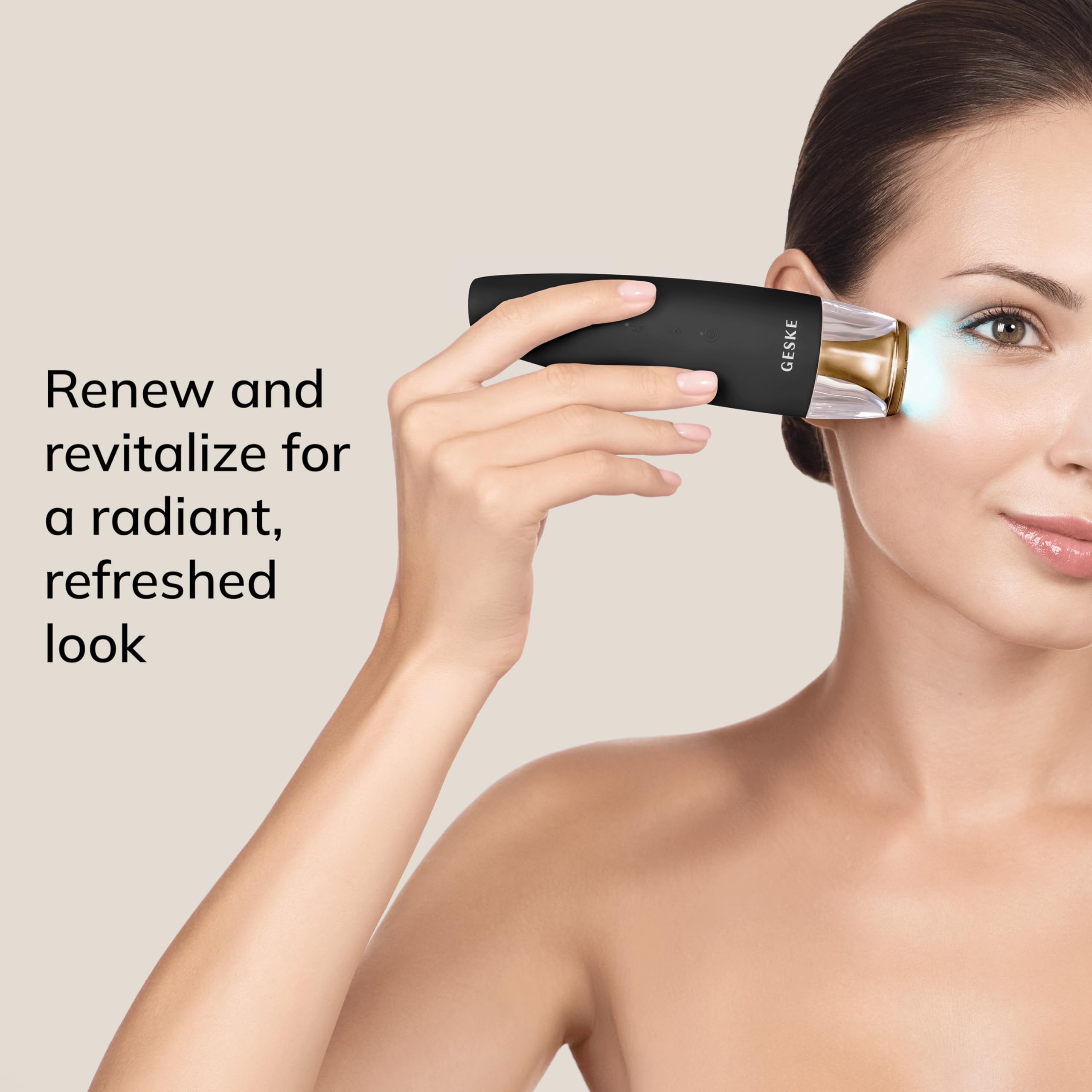 GESKE SmartAppGuided™ Anti-Aging Skin Renewer | 9 in 1 | Fortschrittliches Anti-Aging | MicroCurrent Facelift | Radiofrequenz Hautstraffung | Hauterneuerung mit Vollspektrum-LED-Licht