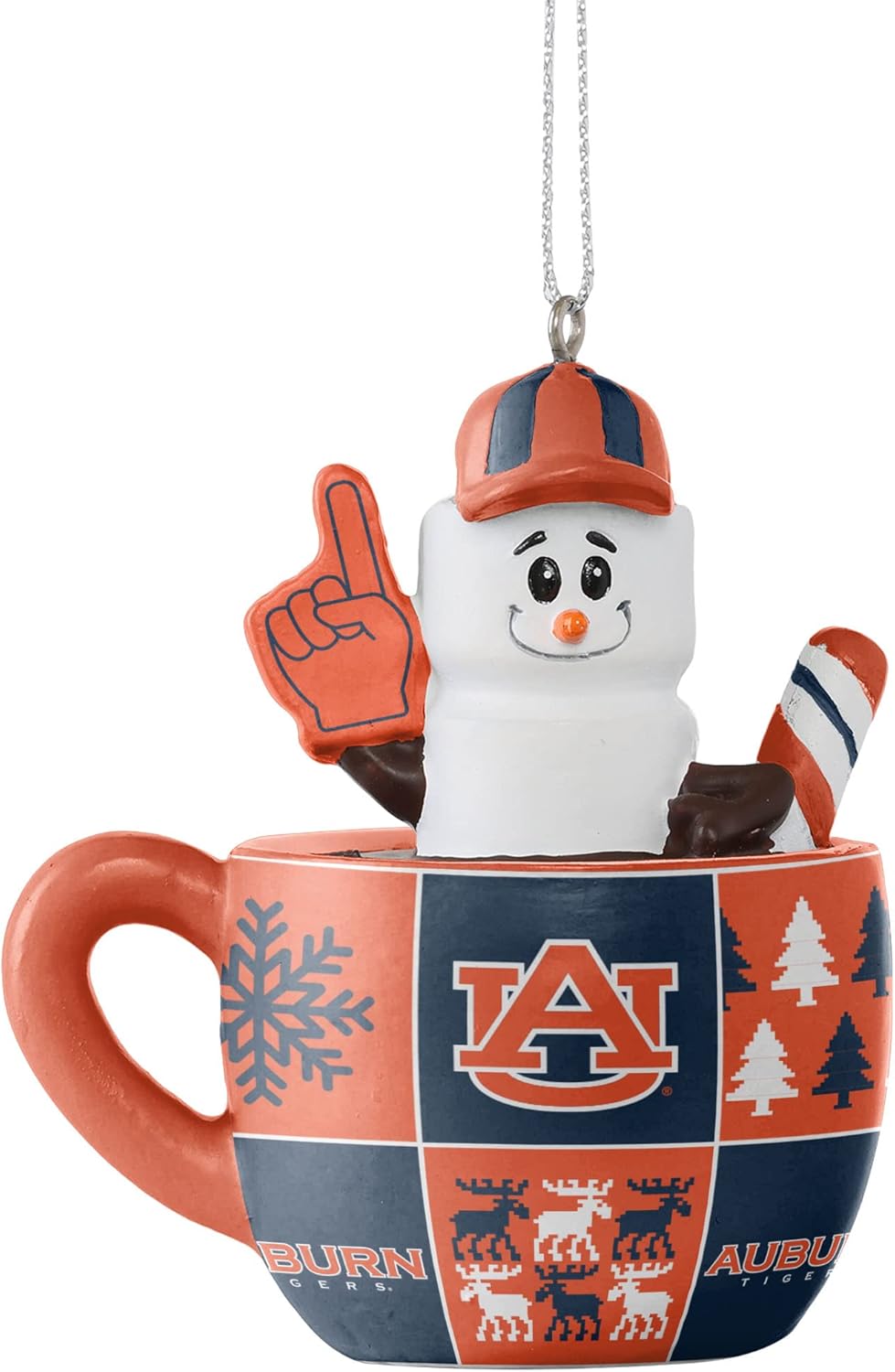 FOCO NCAA Unisex-Adult NCAA Team Logo Holiday Tree Smores Mug Ornament