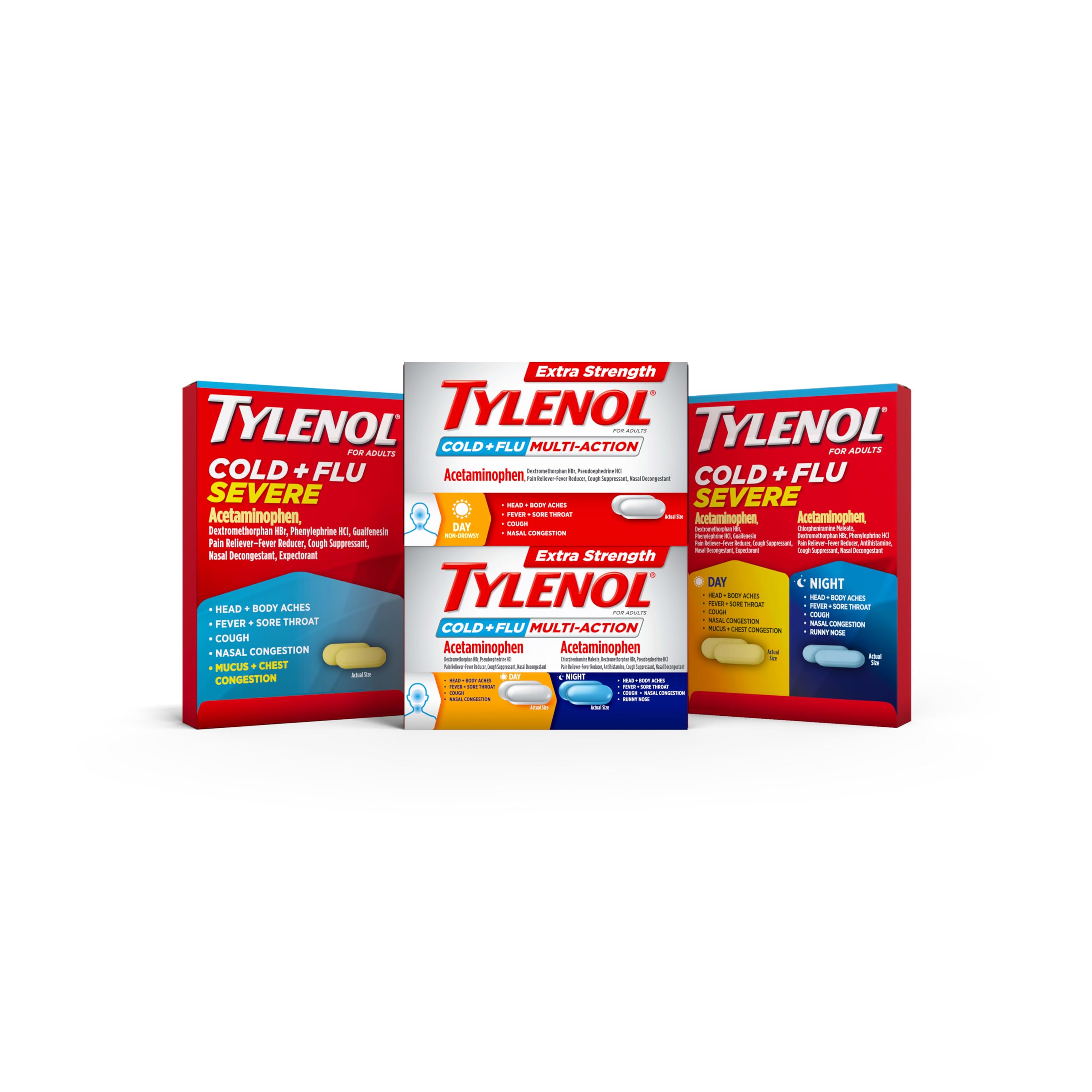 Tylenol Cold + Flu Severe Day & Night Caplets, Combo Pack, 24 Ct — Amazon image 9