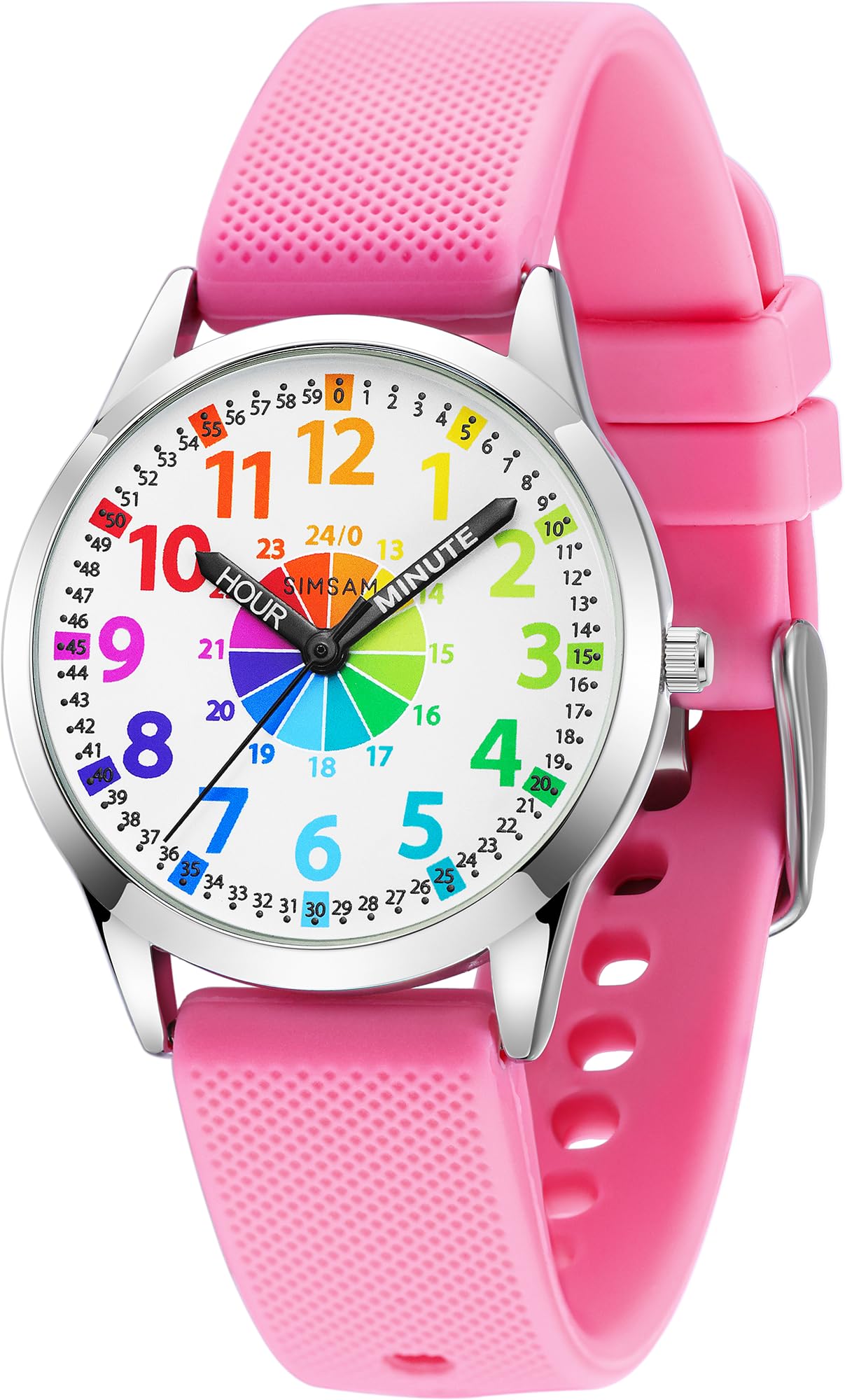 Kids Analog Watch, Learning Watch for Kids 8-12, Waterproof Time Teacher Watches for Boys Ages 5-7 6-8, Easy to Read Educational Girls Watches Ages 8-12, Great Gift Boys Girls Year 4-12 Old Waterproof