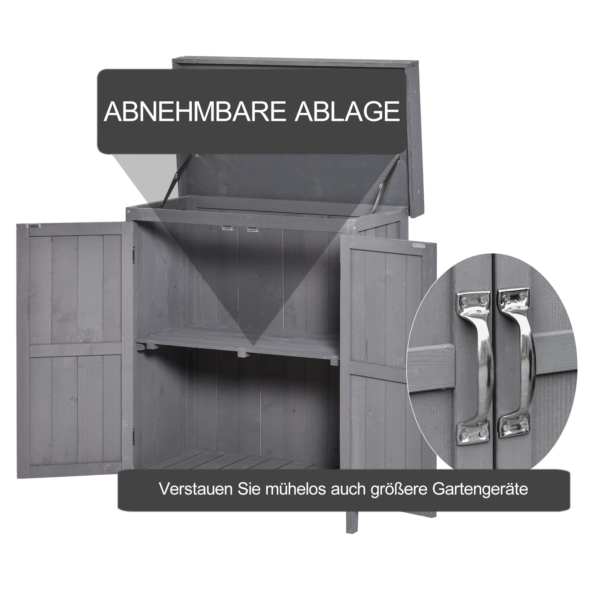Outsunny gereedschapsschuur met raam aluminium gereedschapsschuur met