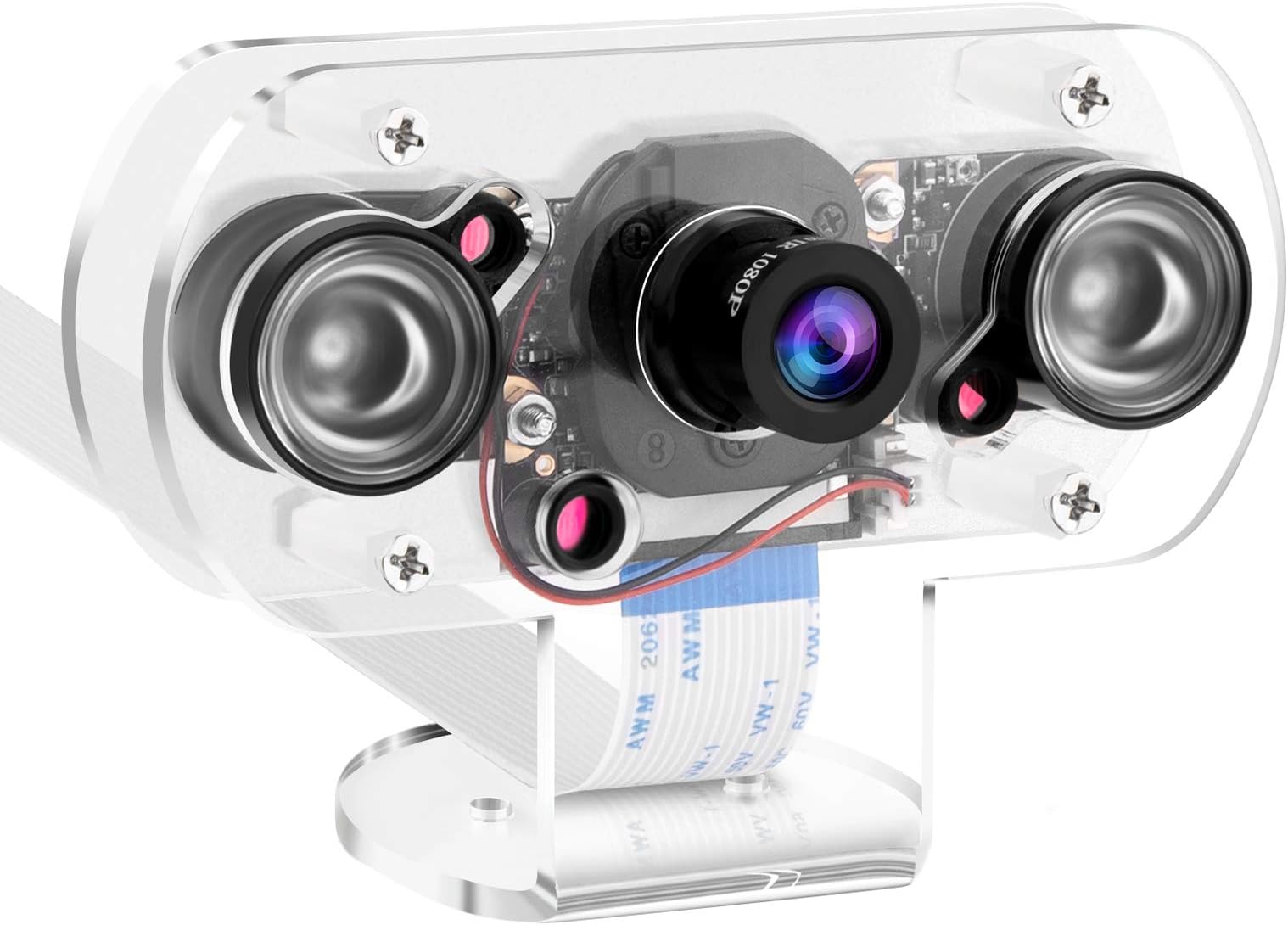 MakerFocus Raspberry Pi Camera Night Vision Camera Adjustable-Focus Module 5MP HD Webcam Video Wide Angle Fisheye Lens OV5647 Video 1080p for Raspberry pi 2 Raspberry pi 3 Model B Model B+