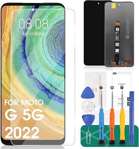 Reemplazo de pantalla para Moto G 5G 2022 para Moto G 5G 2022 Pantalla LCD para XT2213 XT2213-3 Pantalla táctil Digitalizador Asamblea Piezas de