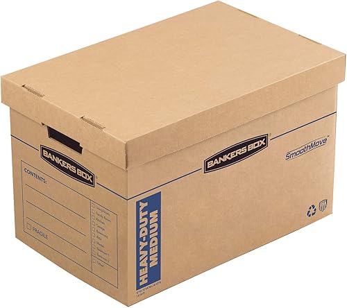 Miniatura 2 de Bankers Box Kit de cocina caja de mudanza, 1 paquete, divisores y cojines, asas reforzadas, montaje sin cinta, caja con tapa, 15 x 12 x 10 pulgadas