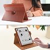 Hülle für BOOX Go 10.3 Zoll 2024 Tablet Kann Sich Um 360°drehen Smart Casemit Pen Halter und StandfunktionBraun