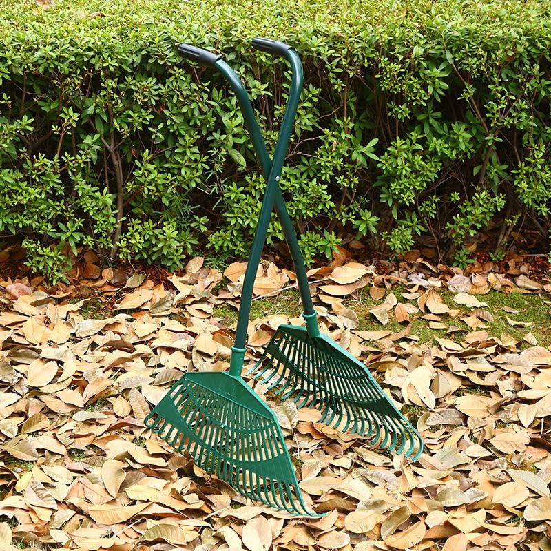 Agarrador de hojas de mango largo resistente, recoge hojas y recortes de césped sin esfuerzo, ideal para limpieza de jardines y mantenimiento de patios