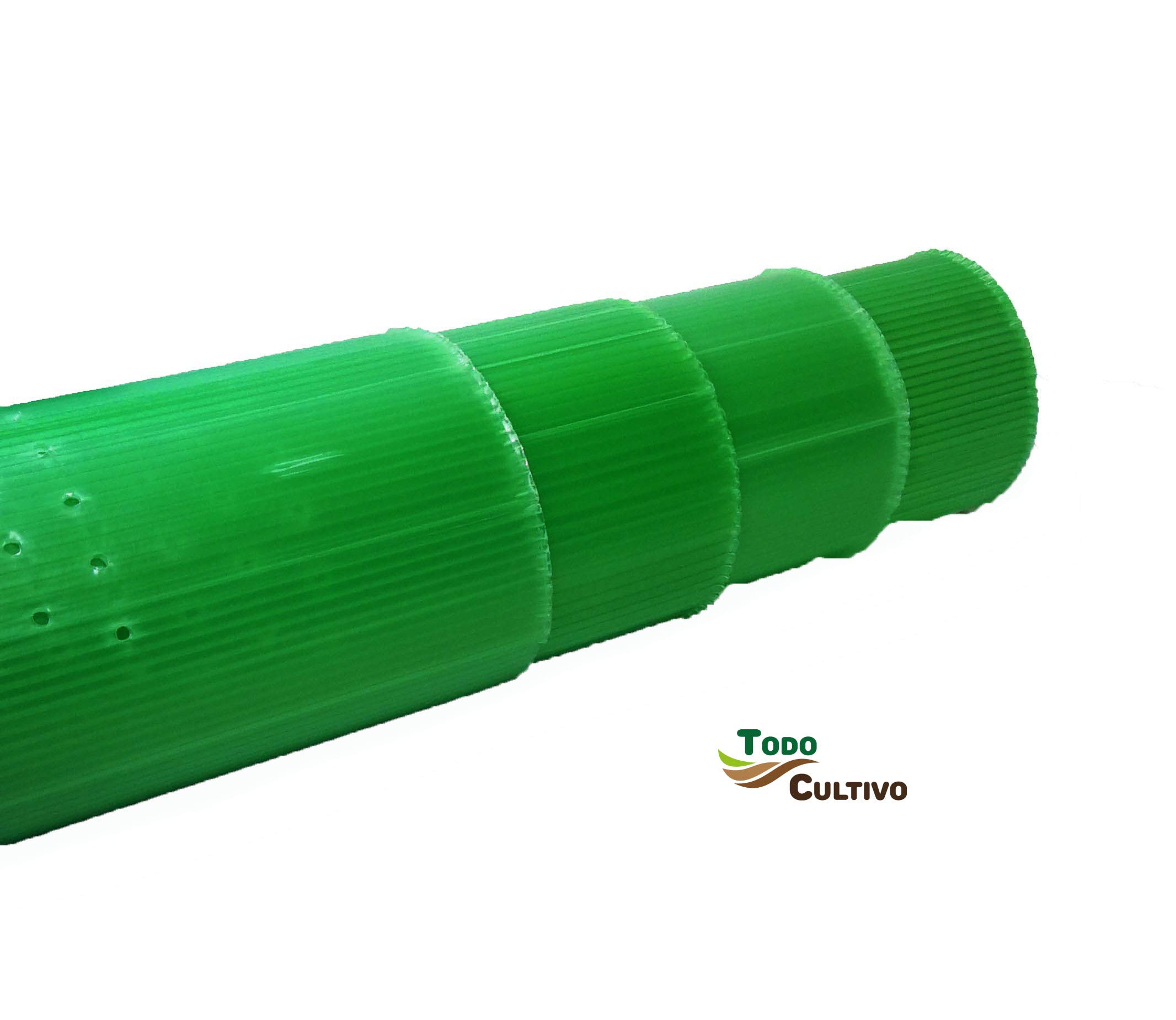 Todo Cultivo Protector Árbol Perforado y Biselado de 60 cm. de Altura. Envase de 180 Unidades. Protección contra Animales de tamaño pequeño y Medio.
