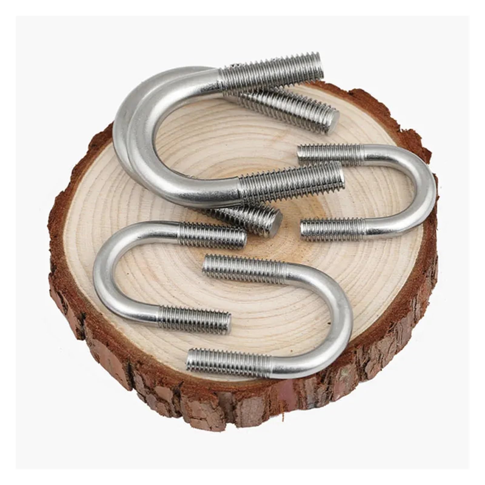 Morsetto per tubi con bullone a U, in acciaio inossidabile 304, M6/M8, multi dimensioni, resistente per un fissaggio sicuro, durevole e resistente alla corrosione, ideale per impianti idraulici e