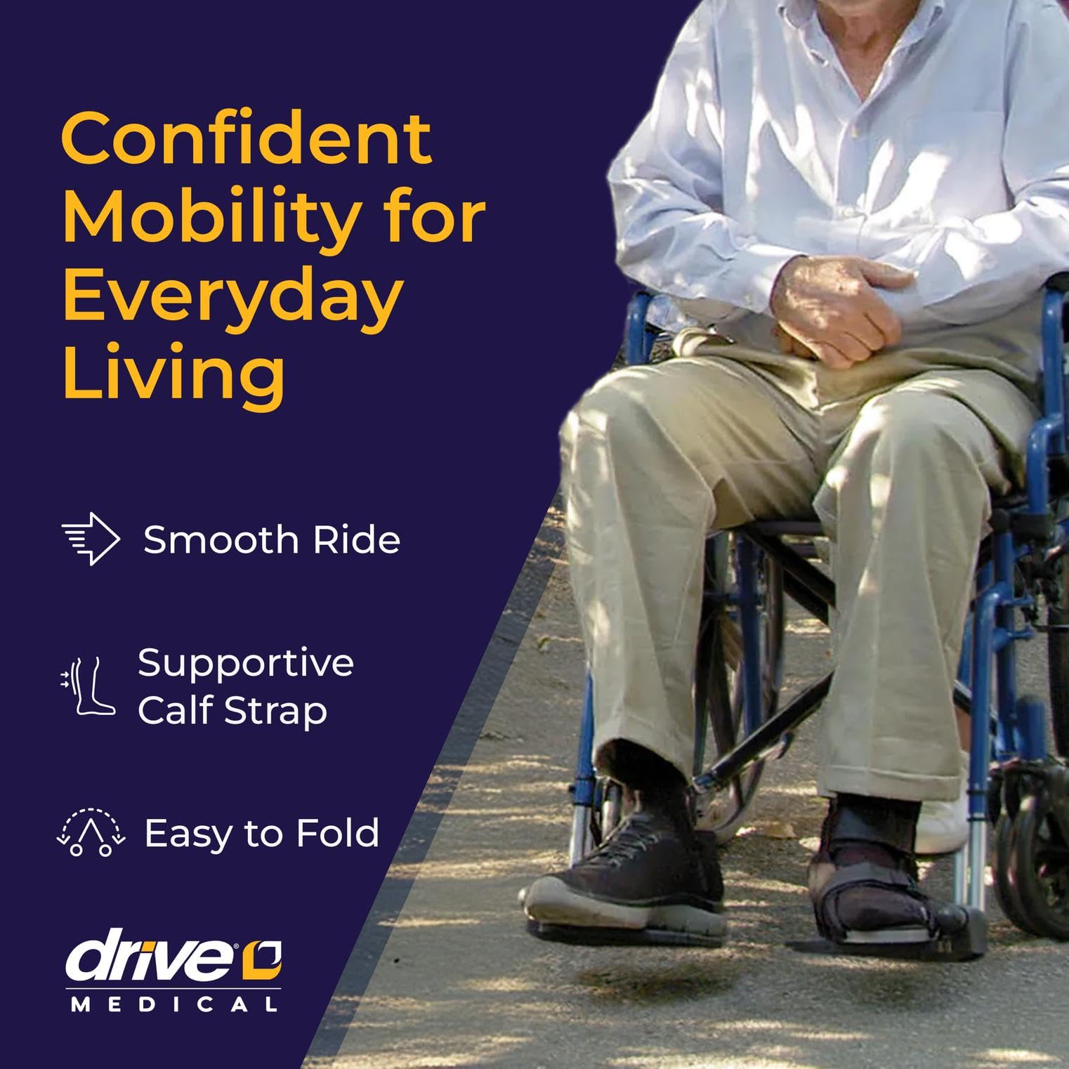 Lightweight Drive Medical Wheelchair - Easy Folding & FREE SHIPPING -2