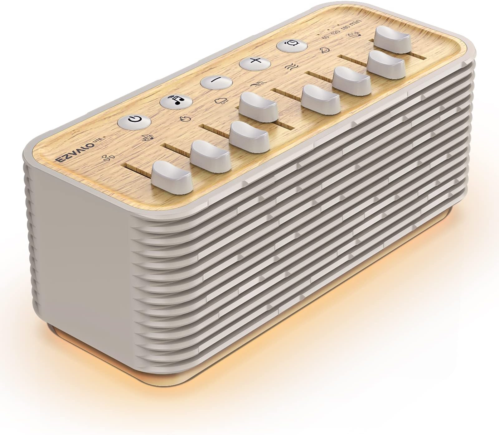 White Noise Machine, White Noise for Sleeping, Portable Bluetooth Speaker with 255+ Mixing Options, Night Light, Sleep Timer, Gift for Baby and Adults