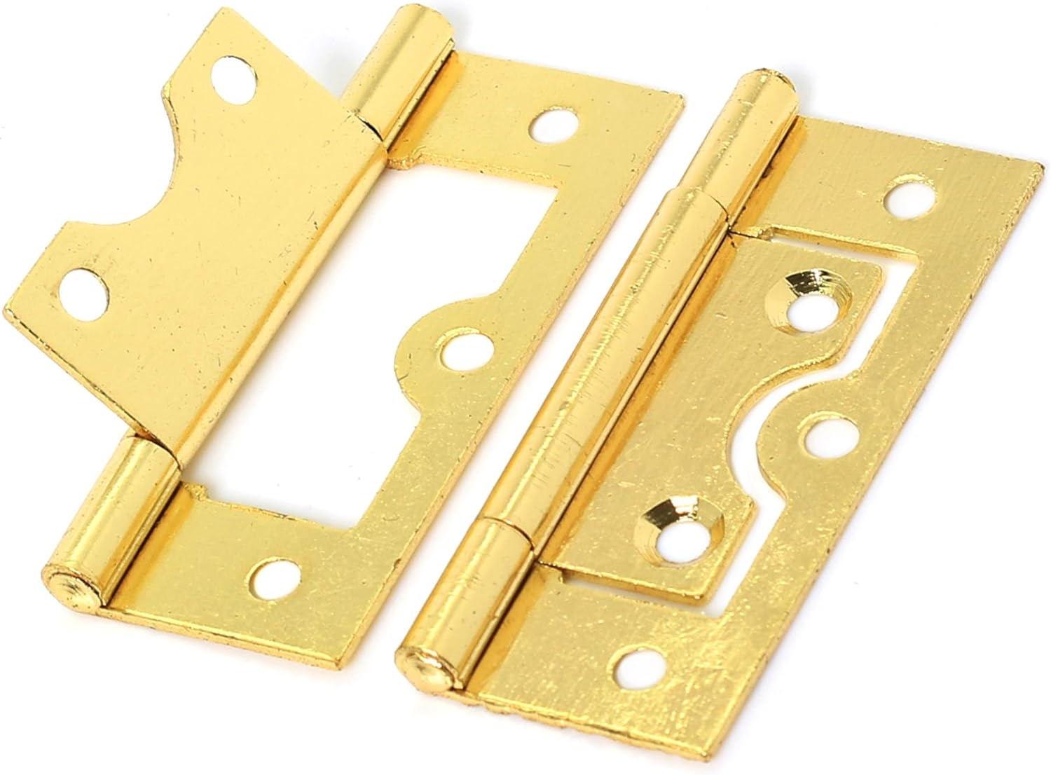 2X Large Brass 60mm Flush Hinges Door