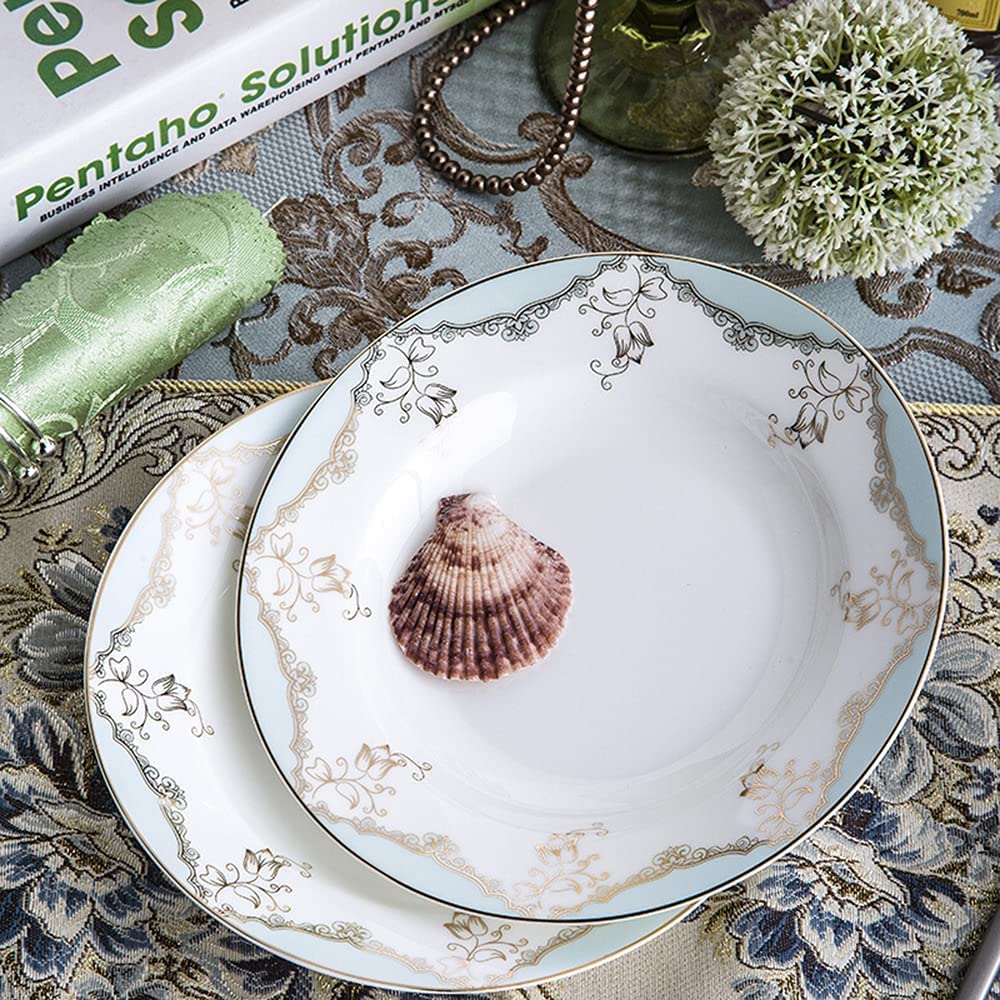30-częściowy zestaw porcelanowej zastawy stołowej dla 3-6 osób, koreański zestaw obiadowy, zestawy obiadowe na święta
