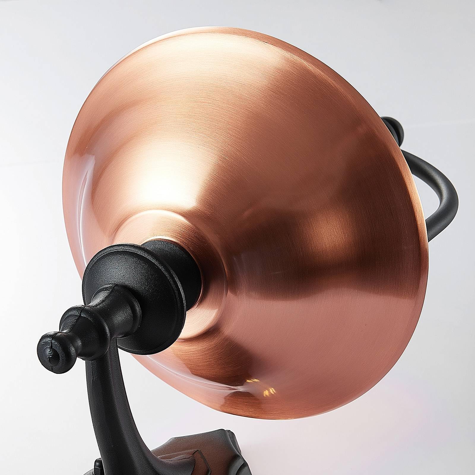 Lindby Wandleuchte außen (Laterne) Clint (spritzwassergeschützt (Retro, Vintage Antik) in Kupfer aus Aluminium (1 flammig E27) - Außenwandleuchten Wandlampe Led Außenlampe Outdoor für