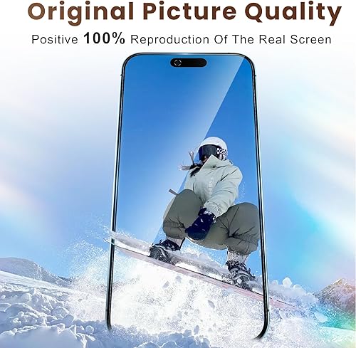 Miniatura 113 de Fotbor Protector de pantalla de privacidad para iPhone 12 Pro Max, protector de pantalla de privacidad para iPhone 12 Pro Max [2 antiespías] Negro