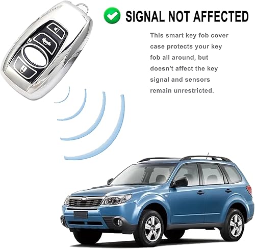 Miniatura 3 de Funda para llave de coche inteligente de TPU suave para Subaru Legacy Forester Crosstrek Impreza WRX Ascent Outback Smart Remote 2019 2020 2021